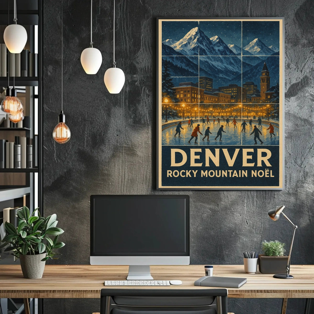 Denver Rocky Mountain Noël Poster