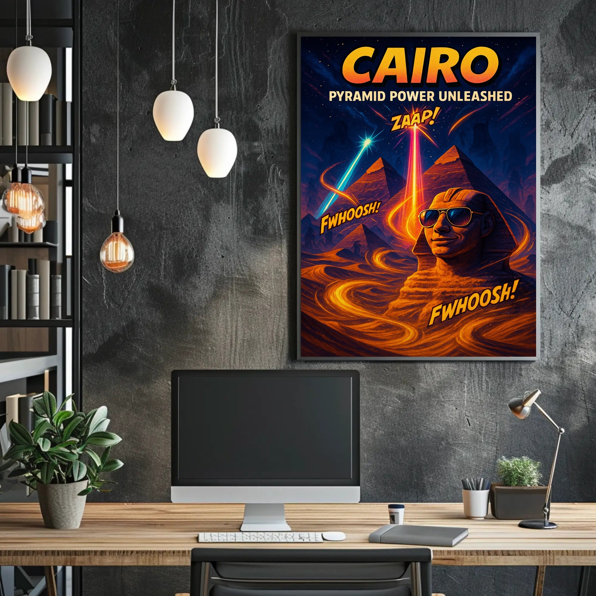 Cairo – Pyramid Power Unleashed Poster PosterGoat