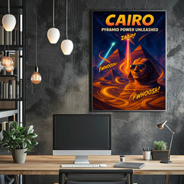Cairo – Pyramid Power Unleashed Poster PosterGoat