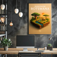Discover Botswana Poster PosterGoat