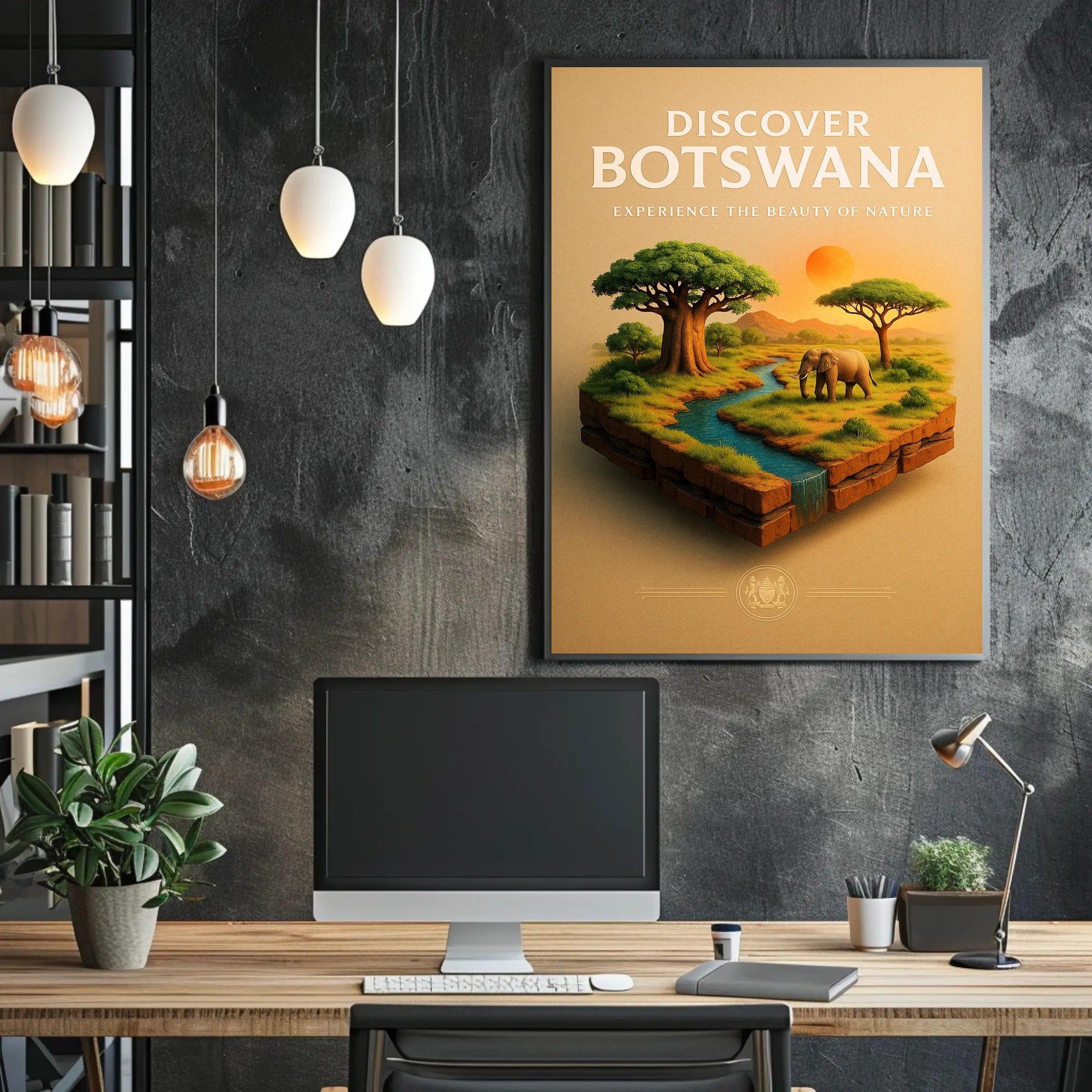 Discover Botswana Poster PosterGoat