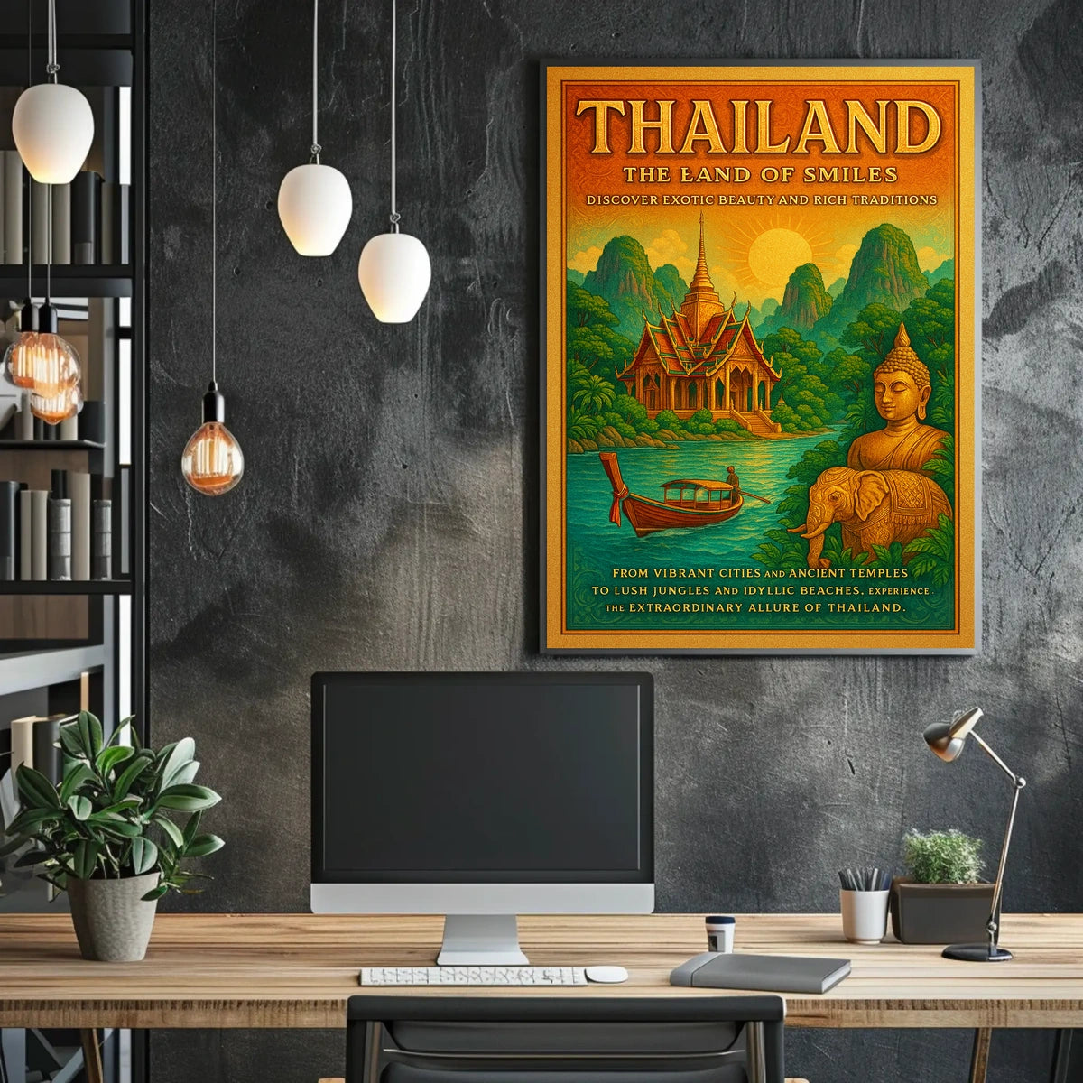 Thailand The Land of Smiles Poster
