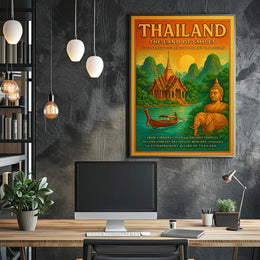 Thailand The Land of Smiles Poster