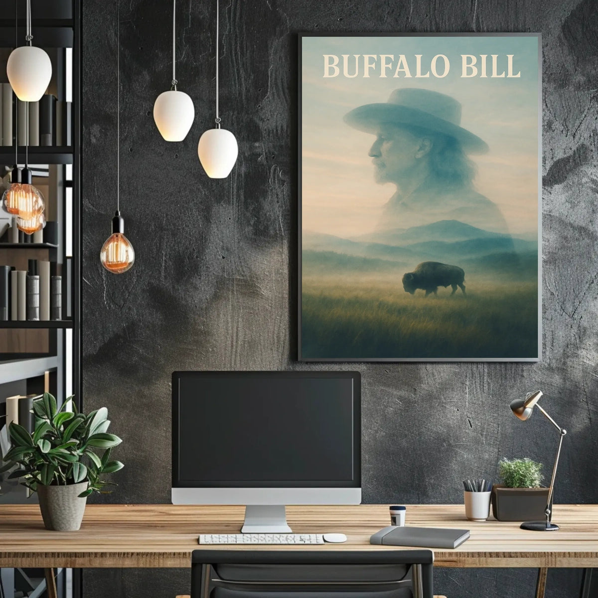 Buffalo Bill American Frontier Animal Poster