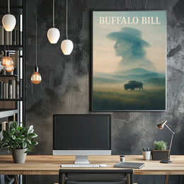 Buffalo Bill American Frontier Animal Poster