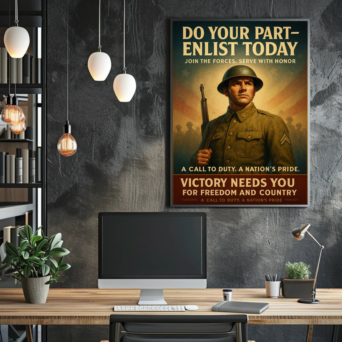 Enlist Today A Call To Duty Poster