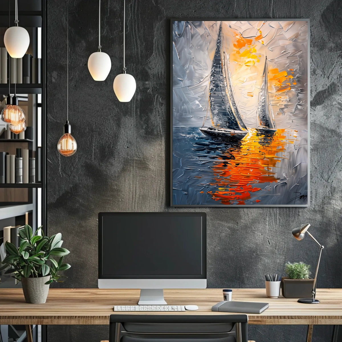Sailing into the Sunset Poster