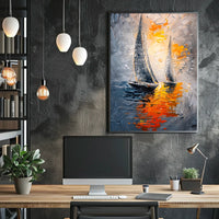 Sailing into the Sunset Poster