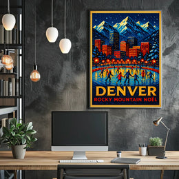 Denver Rocky Mountain Noël Poster