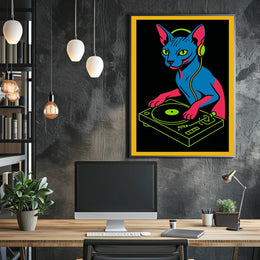 Dj Cat Vibes Poster