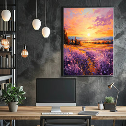 Lavender Sunset Poster