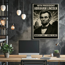 Abraham Lincoln 16Th President Poster