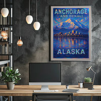 Anchorage And Denali Alaska Poster