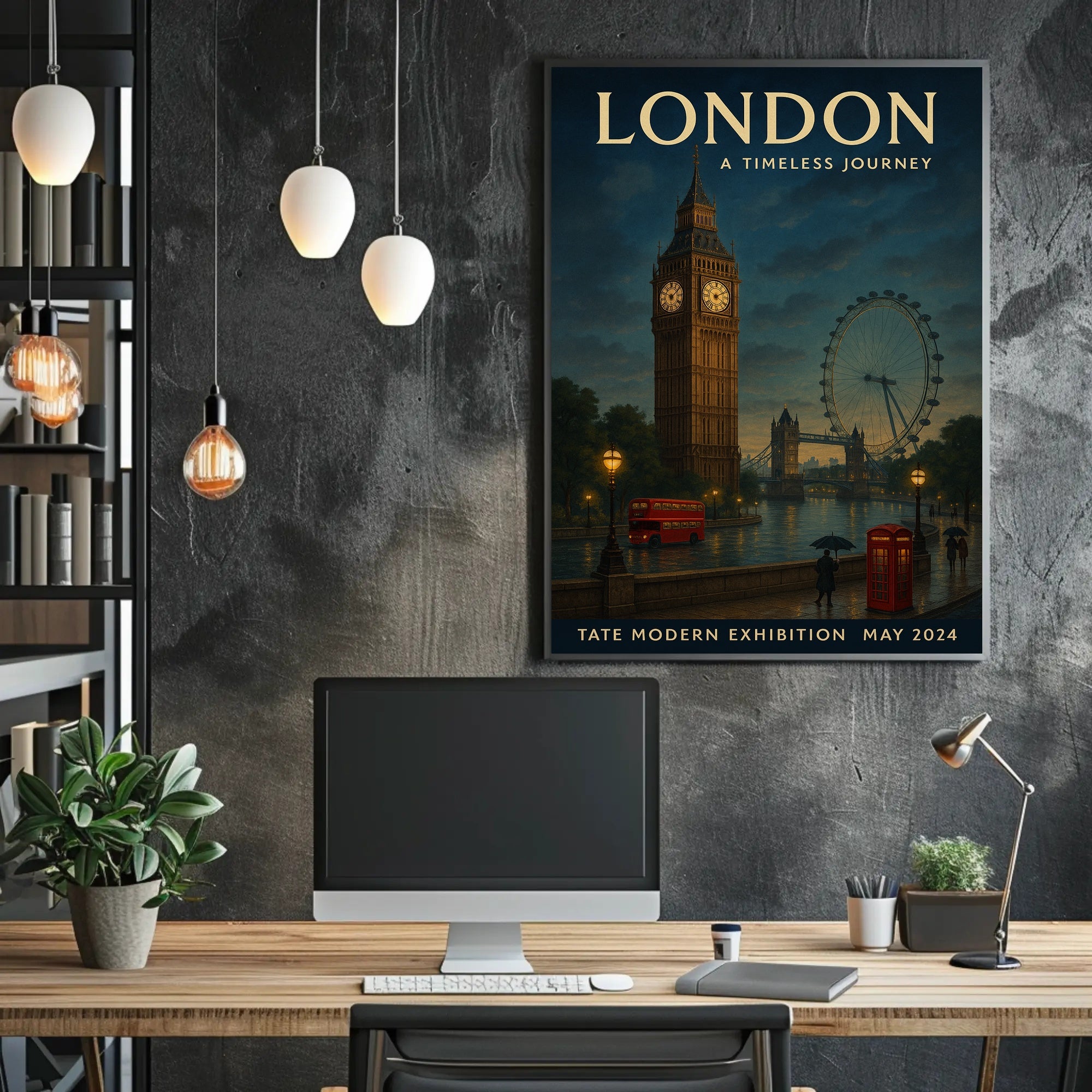 London's Iconic Cityscape Journey Through Time Urban Poster