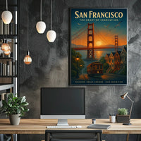San Francisco The Heart of Innovation Poster