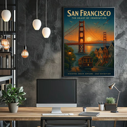 San Francisco The Heart of Innovation Poster