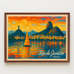 Rio de Janeiro Vibrant Mosaic Poster
