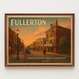 Fullerton History Community Travel Poster