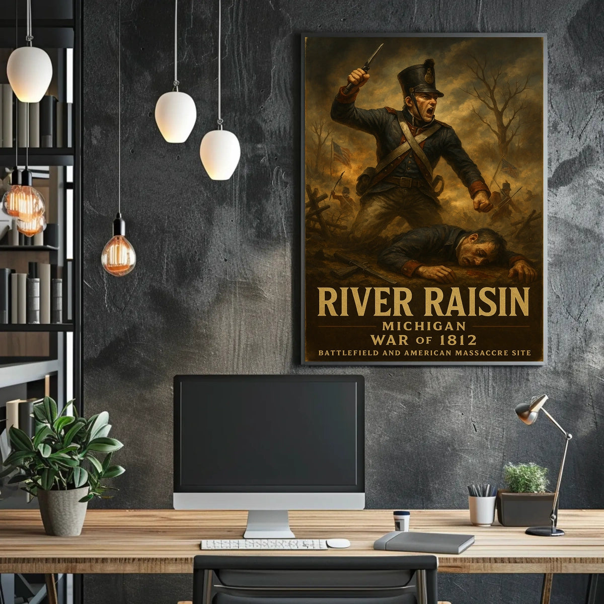 River Raisin War Of 1812 Poster