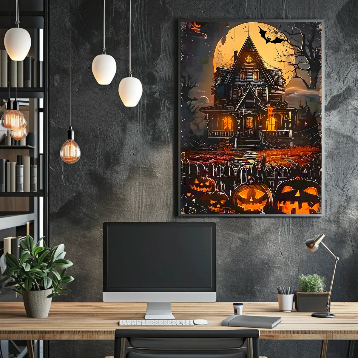 Haunted Halloween Night Poster