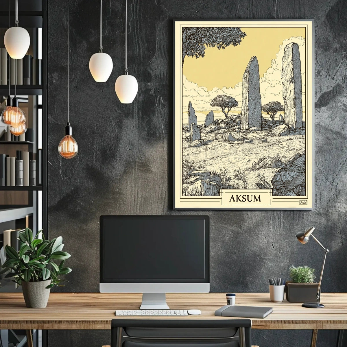Aksum Ancient Monoliths Poster
