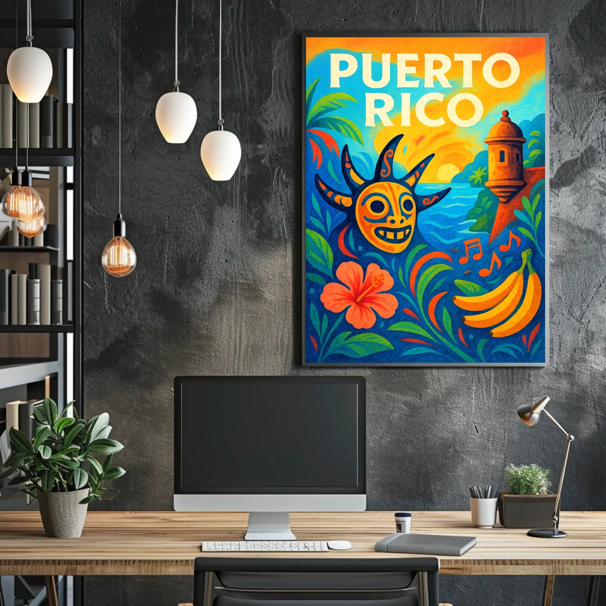 Vibrant Puerto Rico Poster