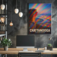Chattanooga Tennessee Vibrant View Impressionism Poster