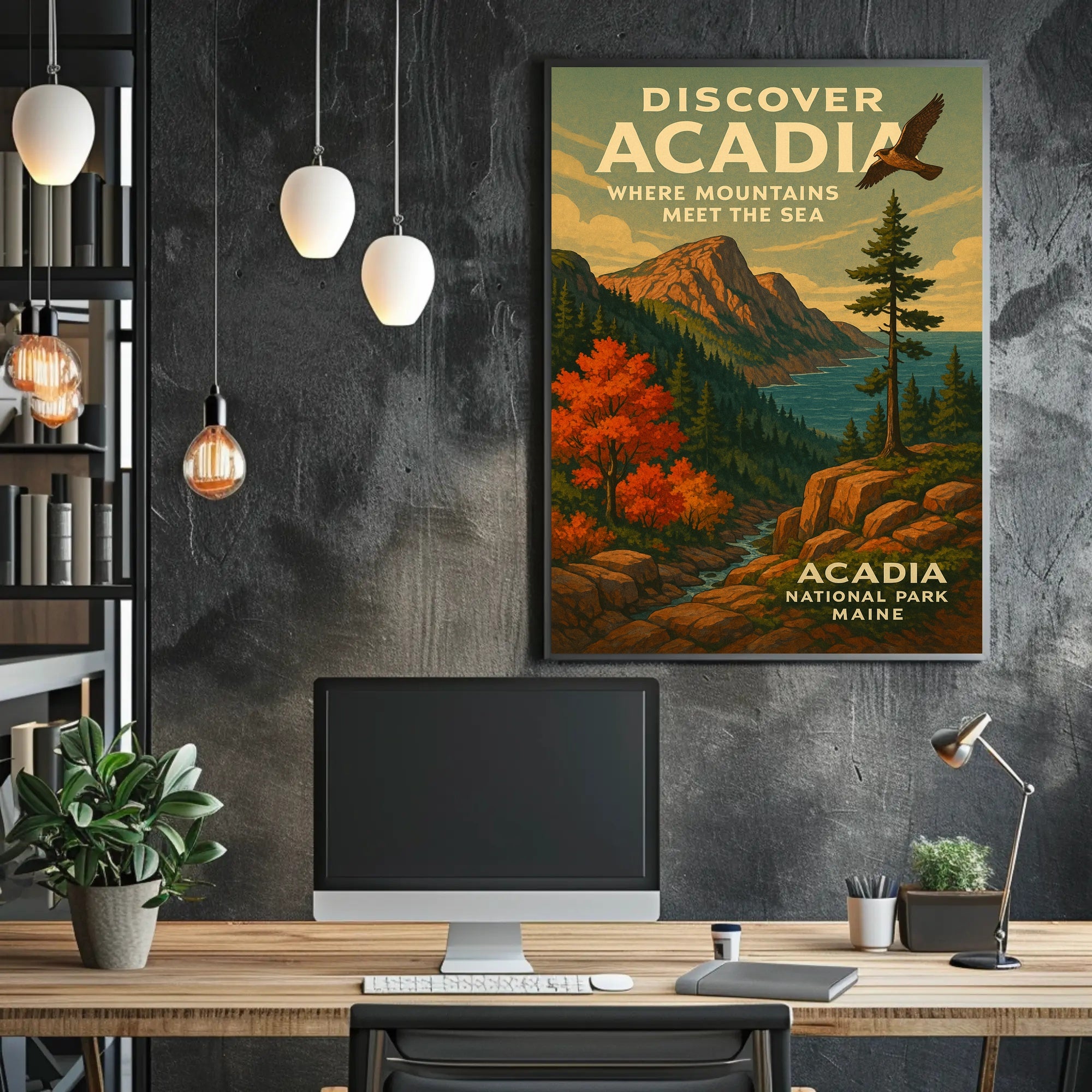 Discover Acadia National Park Wall Art PosterGoat
