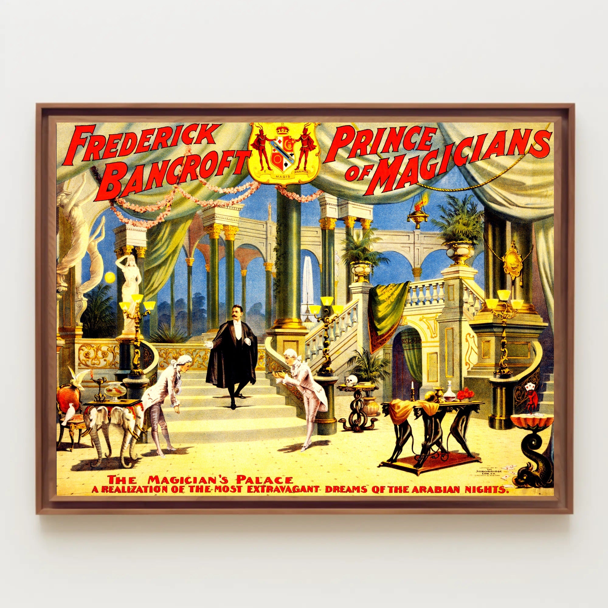 Magic Show Extravaganza: Opulent Prince Magicians Cultural Poster