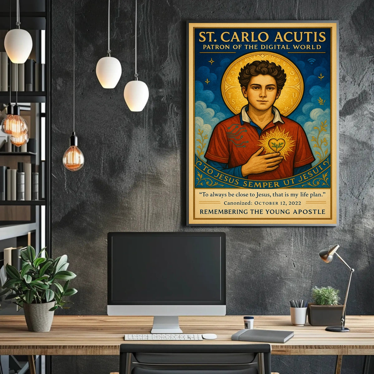 St. Carlo Acutis Patron of the Digital World Poster