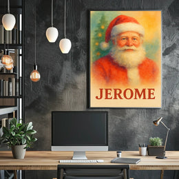 Christmas Cheer Santa Claus Holiday Magic Cultural Poster