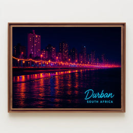 Durban at Night Poster