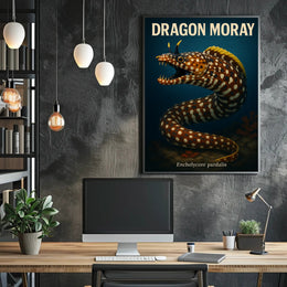 Dragon MorayEnchelycore pardalis Poster PosterGoat