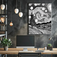 Modern Abstract Typography Art Poster