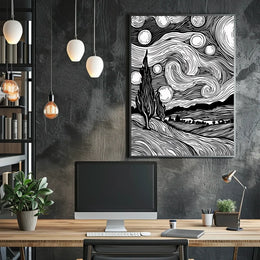 Modern Abstract Typography Art Poster