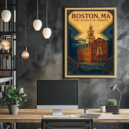 Boston Cradle of Liberty Urban or Cityscape Poster