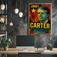 Jimmy Carter 39th President of the United States Graffiti Pop Art Poster