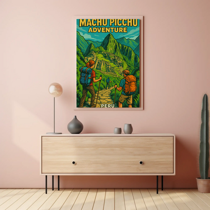 Machu Picchu Peru Hiking Adventure Travel Poster Poster