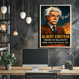 Albert Einstein Theory Of Relativity Poster
