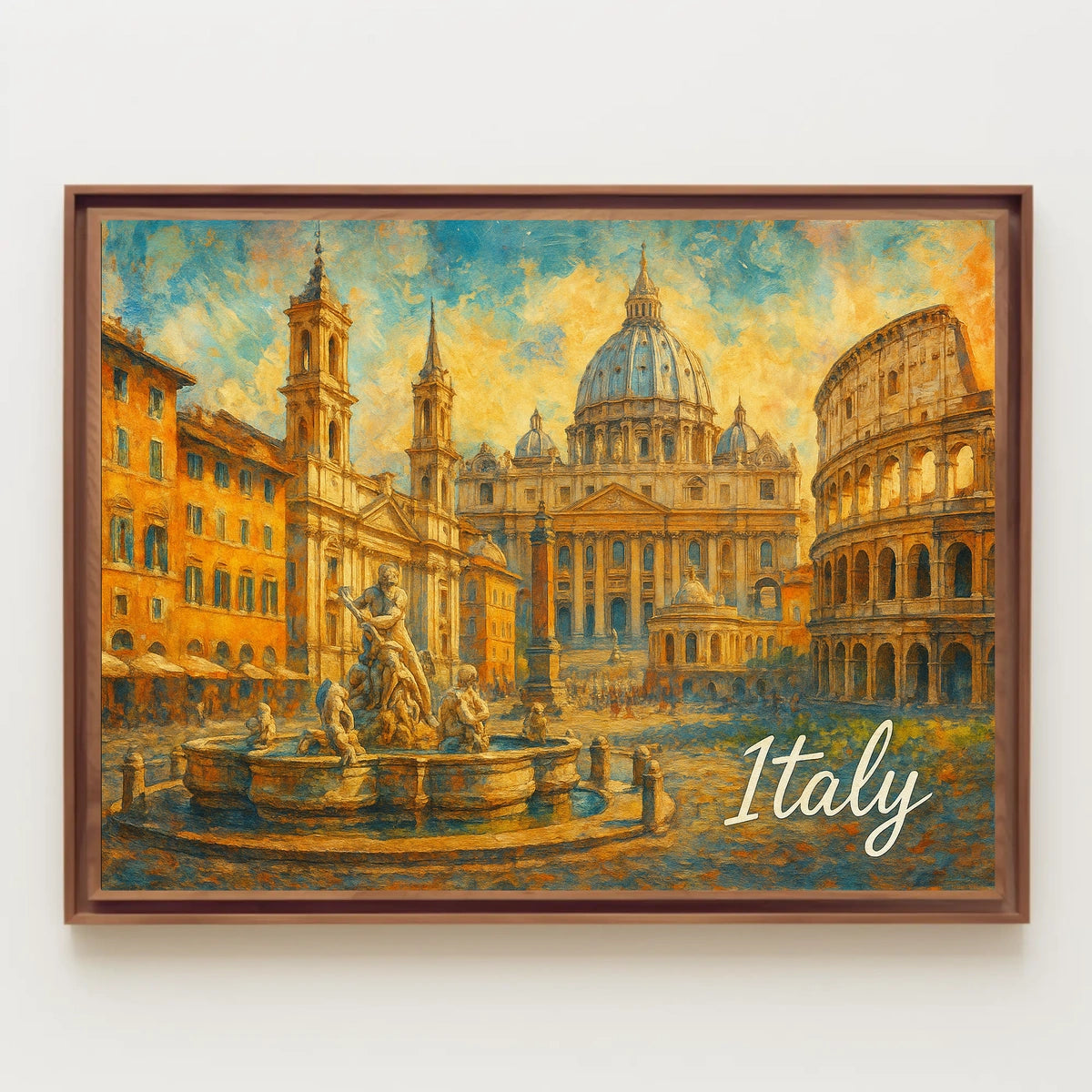 Timeless Italy Watercolor Wanderlust Poster