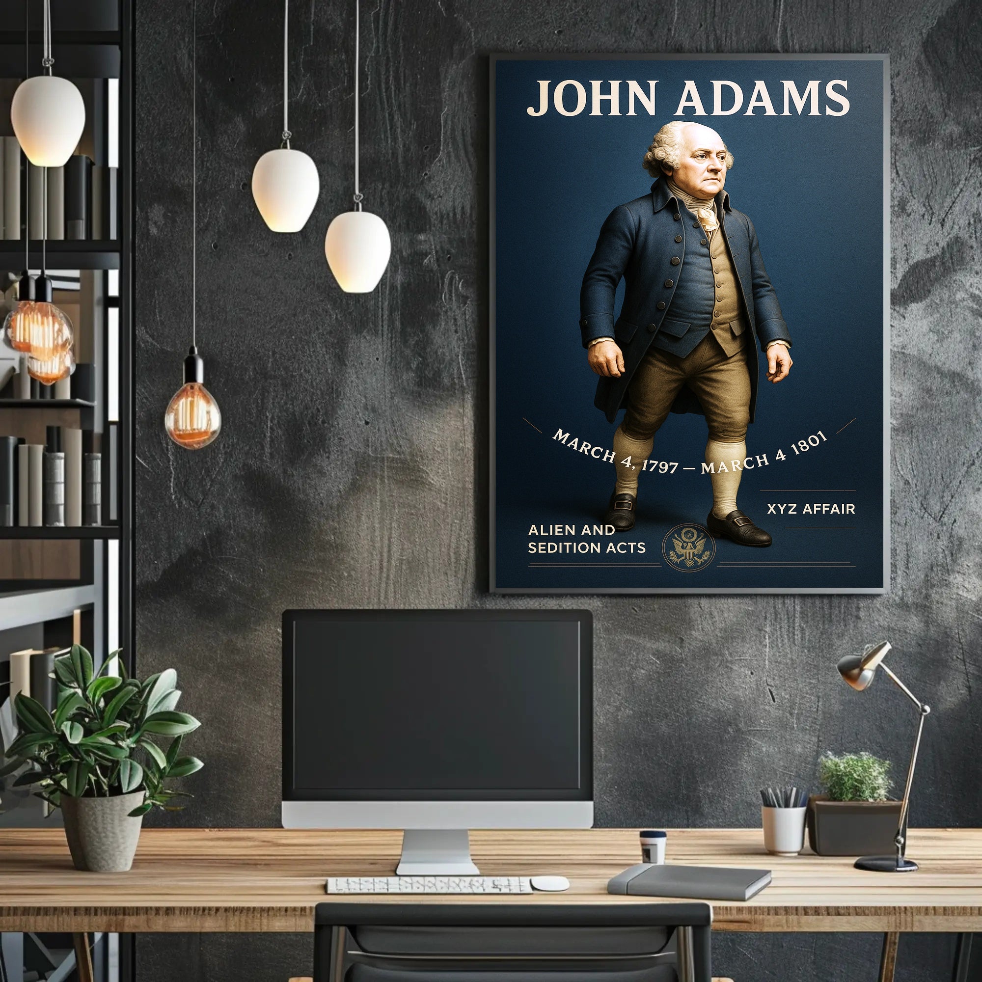 John Adams 2nd President Poster PosterGoat