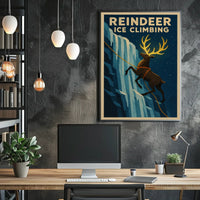 Reindeer Ice Climbing Adventure Poster