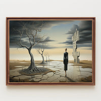 Surreal Solitude in Desert Dystopia Abstract or Artistic Poster