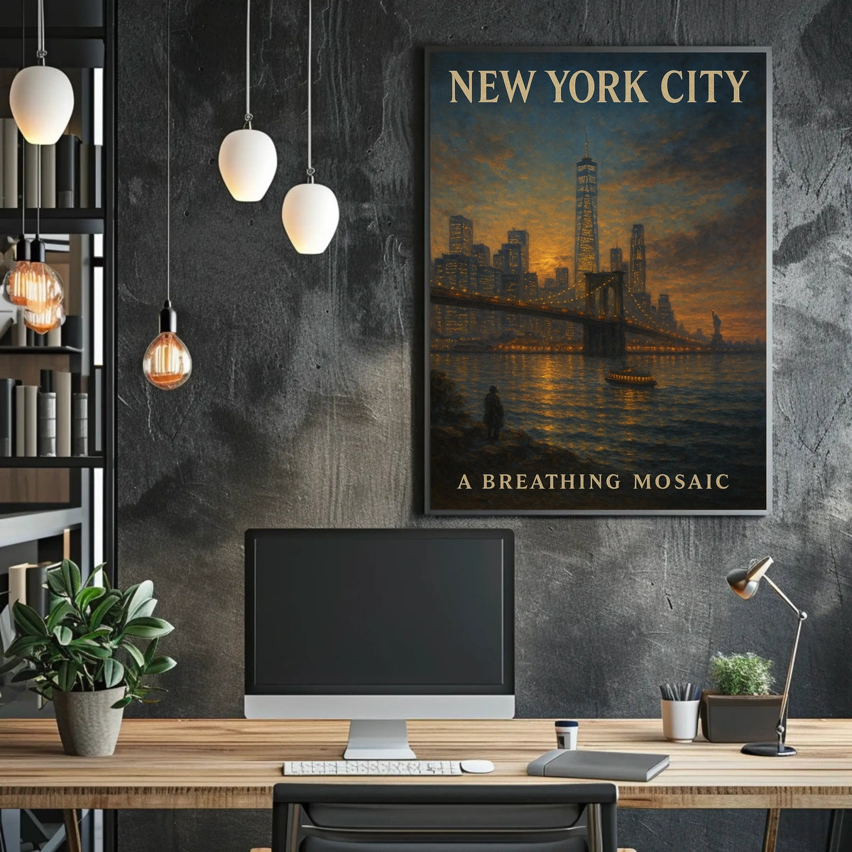 New York City A Breathing Mosaic Poster