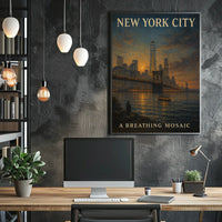 New York City A Breathing Mosaic Poster