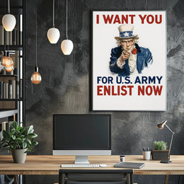 Uncle Sam Recruitment Poster PosterGoat