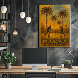 Phoenix Desert Frost Poster