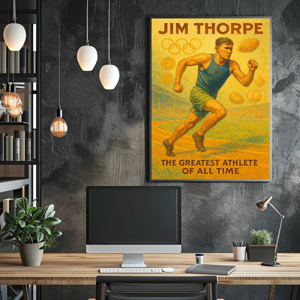 Jim Thorpe Legendary Athlete Poster