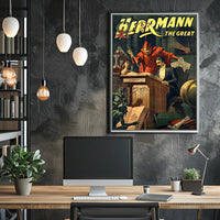 Mystical Magic Show Illusionist Art Poster - Artistic Poster