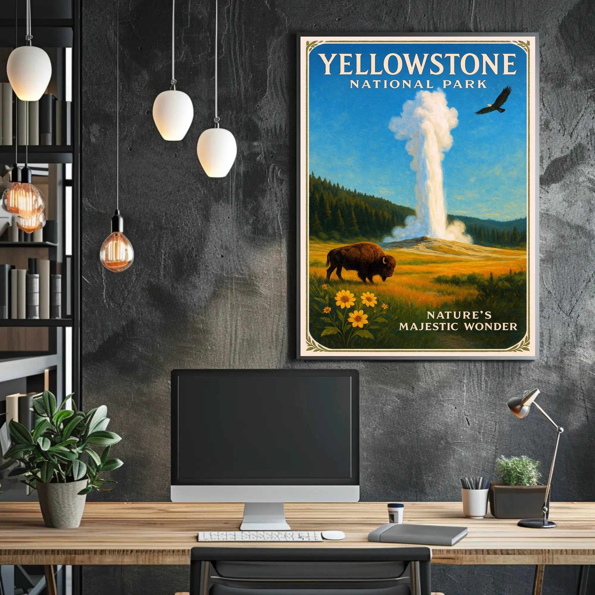 Yellowstone National Park Nature's Majestic Wonder Poster PosterGoat
